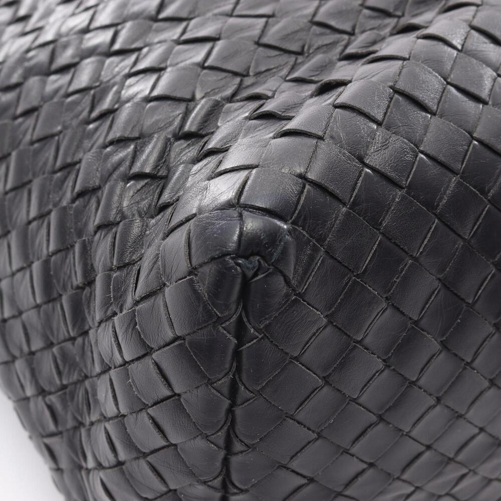 BOTTEGA VENETA Black Leather Intrecciato Tote Bag - Picture 5 of 14